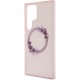Чехол Guess PC/TPU Flowers Wreath Hard (MagSafe) для Galaxy S24 Ultra, цвет Розовый (GUHMS24LHFWFCP)