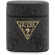 Чехол Guess 4G PU leather case with metal logo для AirPods 1&2, цвет Серый (GUACA2VSATML4GG)