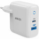 Сетевое зарядное устройство Anker PowerPort PD+2 18W USB-C PD + 15W USB-A IQ 3.0, цвет Белый (A2626LD1)