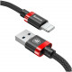 Кабель Baseus Golden Belt Series USB Cable For Lightning 1 м, цвет Черный/Красный (CALGB-19)