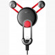 Держатель Baseus YY Vehicle-mounted Phone Charging Holder с кабелем Lightning на воздуховод, цвет Красный (SULYY-09)