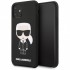 Чехол Karl Lagerfeld Liquid silicone Iconic Karl Hard для iPhone 11, цвет Черный (KLHCN61SLFKBK)