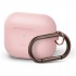 Силиконовый чехол с карабином Elago Silicone Hang case для AirPods Pro, цвет Розовый (EAPPOR-HANG-PK)
