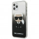 Чехол Karl Lagerfeld PC/TPU Ikonik Karl Hard для iPhone 12/12 Pro, цвет Черный градиент (KLHCP12MTRDFKBK)