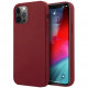 Чехол MINI Liquid Silicone Laser logo Hard для iPhone 12 Pro Max, цвет Красный (MIHCP12LSLTRE)