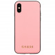 Чехол Guess Silicone Saffiano Hard для iPhone X/XS, цвет Розовый (GUHCPXSLSAPI)