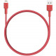 Кабель Aukey Braided Nylon USB Type C - Lightning 2 м, цвет Красный (CB-CL2)