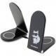 Док-станция Karl Lagerfeld MagSafe Wireless Desk Foldable charger 15W NFT Choupette, цвет Черный (KLDCRFALCHNK)