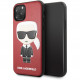 Чехол Karl Lagerfeld PU Leather Iconik Karl Hard для iPhone 11 Pro Max, цвет Красный (KLHCN65IKPURE)