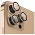 Защитное стекло Uniq Optix Camera Lens protector Aluminium (3 шт.) 0.25 мм для камеры iPhone 14 Pro/14 Pro Max, цвет Золотой (Gold) (IP6.1P-6.7PM-LENSGLD)