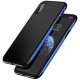 Чехол Baseus Bumper Case для iPhone X/XS, цвет Черный/Синий (WIAPIPHX-BM15)
