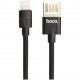 Кабель Hoco U55 Dual Side USB Data Cable Lightning 120 см, цвет Черный