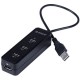 USB-концентратор Orico, цвет Черный (W5PH4-U2-BK)