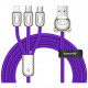 Кабель Baseus 3 в 1 USB Cable of Three Little Pigs Micro-USB + Lightning + Type-C 1.2 м, цвет Синий (CAMLT-PG03)