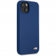 Чехол BMW M-Collection Liquid silicone Hard для iPhone 13, цвет Синий (BMHCP13MMSILNA)
