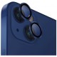 Защитное стекло Uniq Optix Camera Lens protector Aluminium (3 шт.) 0.25 мм для камеры iPhone 14/14 Plus, цвет Синий (Sky blue) (IP6.1-6.7M-LENSBLU)