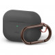 Силиконовый чехол с карабином Elago Silicone Hang case для AirPods Pro, цвет Темно-серый (EAPPOR-HANG-DGY)