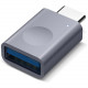 Переходник Elago Mini USB-C Aluminum Adapter With LED, цвет "Серый космос" (EADP-LEDUSBC-DG)