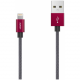 Кабель Aukey USB - Lightning 1 м, цвет Серый/Красный (CB-D24)