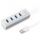 USB-концентратор Anker Aluminum 4-Port USB 3.0 Hub, цвет Серебристый (A7512041)