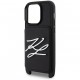 Чехол Karl Lagerfeld Crossbody cardslot PU Saffiano Autograph Hard для iPhone 15 Pro, цвет Черный (KLHCP15LSAKLCK)