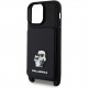 Чехол Karl Lagerfeld Crossbody cardslot PU Saffiano NFT Karl&Choup Metal Hard для iPhone 14 Pro Max, цвет Черный (KLHCP14XCSAPIKCK)