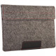 Чехол-конверт Alexander Felt & Leather Edition для MacBook Air 13"/Pro 13" из войлока и кожи с двумя карманами, цвет Серый