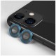 Защитное стекло Blueo Camera ARMOR lens (алюмин. кромка, 2 шт) 0.26 мм для камеры iPhone 11/12/12 mini, цвет Синий (NPB27-11-BLU)