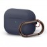 Силиконовый чехол с карабином Elago Silicone Hang case для AirPods Pro, цвет Синий (EAPPOR-HANG-JIN)