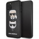 Чехол Karl Lagerfeld PU Leather Karl and Choupette Hard для iPhone 11 Pro Max, цвет Черный (KLHCN65KICKC)