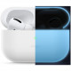 Силиконовый чехол Elago Slim Silicone case для AirPods Pro, цвет Белый с синим свечением в темноте (Nightglow blue) (EAPPSM-BA-LUBL)