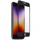 Защитное стекло Uniq Optix Vivid (true colors) для iPhone SE (2020/22) с черной рамкой (IPSE(2022)-VIVICLEAR)