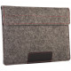 Чехол-конверт Alexander Felt & Leather Edition для MacBook Air 13" (2018-2020)/Pro 13" Touch Bar (2016-2020) из войлока и кожи с двумя карманами, цвет Серый