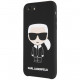 Чехол Karl Lagerfeld Liquid silicone Iconic Karl Hard для iPhone 7/8/SE 2020, цвет Черный (KLHCI8SLFKBK)