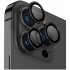 Защитное стекло Uniq Optix Camera Lens protector Aluminium (3 шт.) 0.25 мм для камеры iPhone 14 Pro/14 Pro Max, цвет Черный (Black) (IP6.1P-6.7PM-LENSBLK)