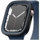 Чехол Elago Duo case для Apple Watch 4/5/6/SE/7/8 40/41 мм, цвет Черный/Синий (EAW41DUO-BKJIN)