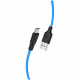 Кабель Hoco X21 Plus Food Charge Silicone Data Cable for Micro-USB 2.4 А 2 м, цвет Голубой