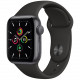 Умные часы Apple Watch Series SE GPS, 40 мм, корпус из алюминия цвет "Серый космос", спортивный ремешок цвет Черный (MYDP2RU/A)
