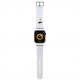 Ремешок Karl Lagerfeld 3D Rubber NFT Karl head для Apple Watch 45/44/42 mm, цвет Белый (KLAWLSLKNH)