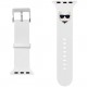 Ремешок Karl Lagerfeld Silicone Choupette head для Apple Watch 41/40/38 мм, цвет Белый (KLAWMSLCW)