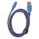 Кабель EnergEA Nylotough Micro-USB 1.5 м, цвет Синий (CBL-NTAM-BLU150)