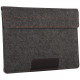 Чехол-конверт Alexander Felt & Leather Edition для MacBook Air 13"/Pro 13" из войлока и кожи с двумя карманами, цвет Темно-серый