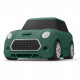 Силиконовый чехол с карабином Elago Mini Car Silicone Hang case для AirPods 1&2, цвет Зеленый (EAP-MINICAR-GR)