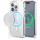 Чехол Elago HYBRID (pc/tpu) (MagSafe) для iPhone 15 Pro, цвет Прозрачный/Белый (ES15MSHB61PRO-TRWH)