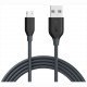 Кабель Anker Powerline Micro-USB 1.8 м, цвет Серый (A8133G11)