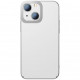 Чехол Baseus Glitter case PC with metal armor для iPhone 13, цвет Серебристый (ARMC000312)