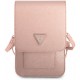 Сумка Guess Wallet Bag Saffiano Triangle logo для смартфонов, цвет Розовый (GUWBSATMPI)