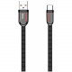 Кабель Hoco U74 Cloth Braided Fast Charging Data Cable Type-C 120 см, цвет Черный