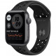 Умные часы Apple Watch Nike Series SE GPS, 44 мм, корпус из алюминия цвет "Серый космос", спортивный ремешок Nike цвет "Антрацитовый"/Черный (MYYK2RU/A)