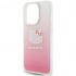 Чехол Hello Kitty PC/TPU Kitty Head Hard для iPhone 15 Pro, цвет Розовый градиент (HKHCP15LHDGKEP)